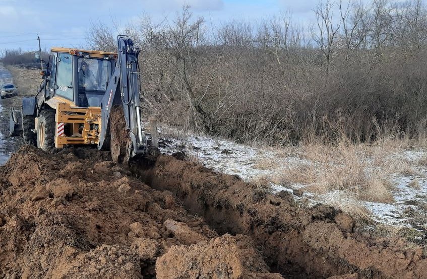 Выполнена половина работ по строительству водопровода в Куйбышево.